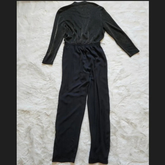 Vintage Joan Walters Womens 90’s Metal Jumpsuit Black - Picture 7 of 15